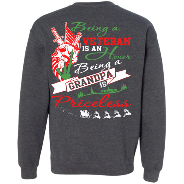Being A Grandpa Is Priceless T Shirt, I Love Veteran Sweatshirt