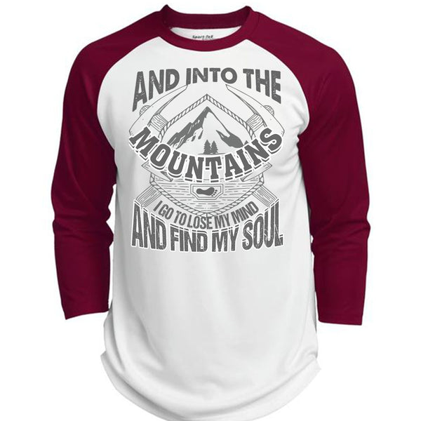 And Into The Mountains T Shirt, I Love Mountain T Shirt, Awesome T-Shirts  (Polyester Game Baseball Jersey)