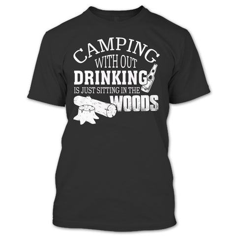 A black t-shirt with the shopify logo