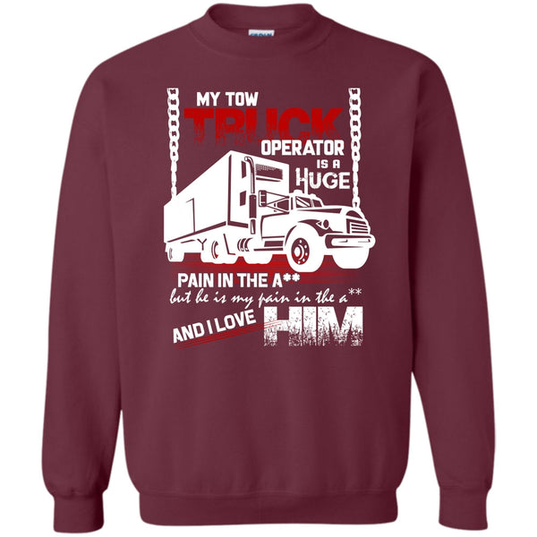I Love Him T Shirt, I Love My Tow Truck Operator Sweatshirt