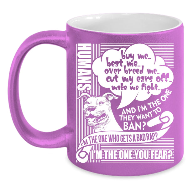 Humans Buy Me Beat Me Coffee Mug, Cute Dog Lovers Coffee Cup