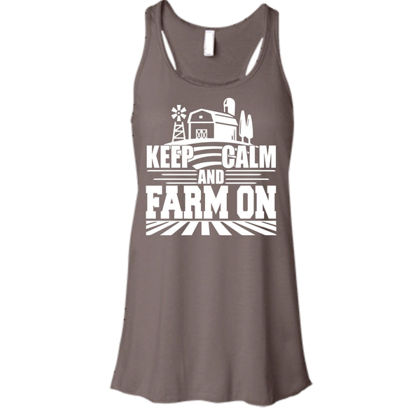 Keep Calm And Farm On T Shirt, Coolest Farmer T Shirt, Cool T Shirt