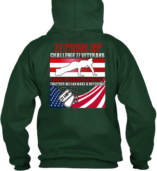 Challenge 22 Veterans Commit T Shirt, Being A Veteran T Shirt