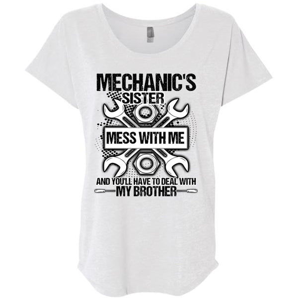 Mechanic's Sister T Shirt, I Love Mechanic T Shirt, Awesome T-Shirts