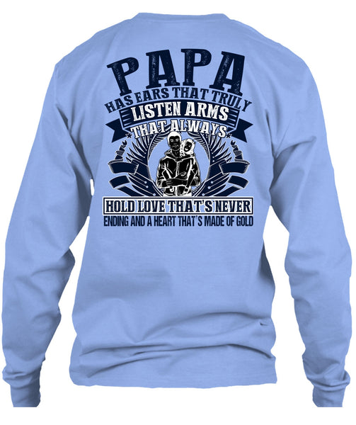 Papa Has Ears T Shirt, I Love Papa T Shirt