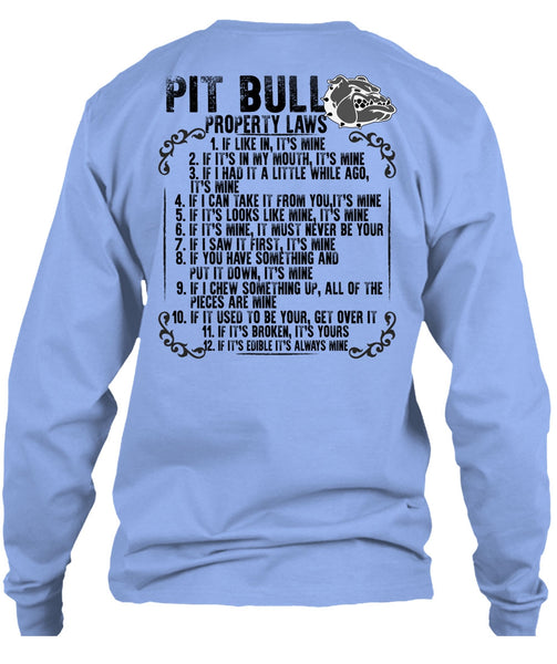 Pit Bull Property Laws T Shirt, I Love Pit Bull T Shirt
