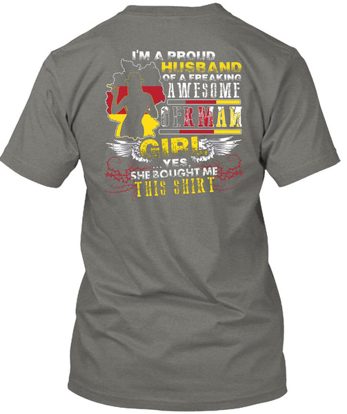I'm A Proud Husband T Shirt, German Girl T Shirt