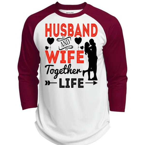 Husband And Wife Together Life T Shirt, I Love Husband T Shirt, Awesome T-Shirts  (Polyester Game Baseball Jersey)