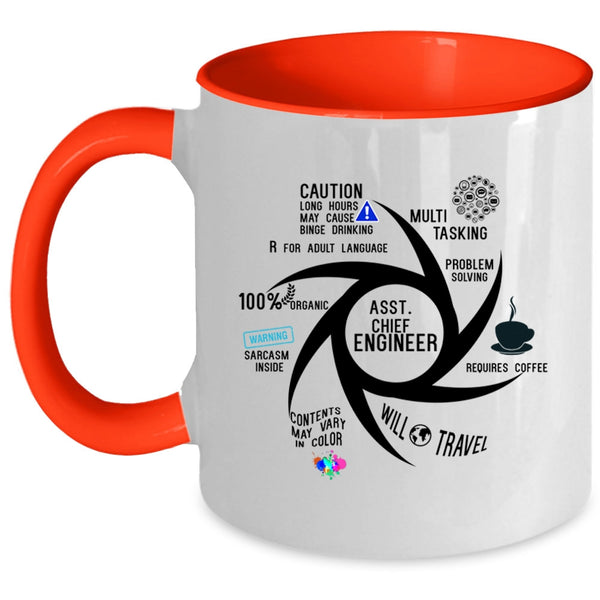 Awesome Engineers Coffee Mug, Asst Chief Engineer Accent Mug