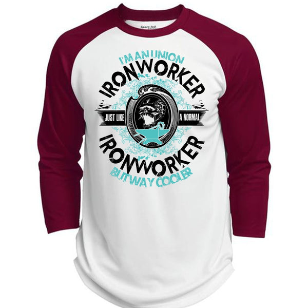 I'm An Union Ironworker T Shirt, I Love Ironworker T Shirt, Awesome T-Shirts  (Polyester Game Baseball Jersey)