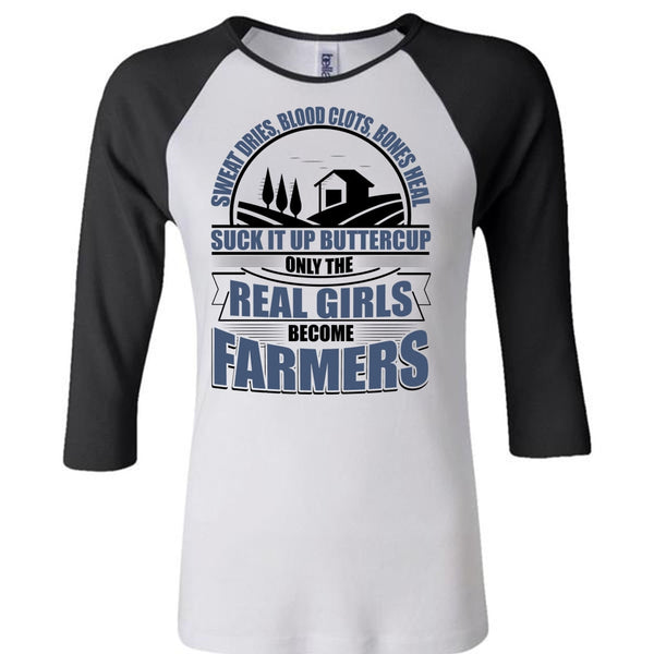 Real Girls Become Farmers T Shirt, I Love Farming T Shirt, Awesome T-Shirts