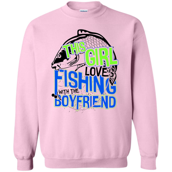 Coolest Fishing T Shirt, This Girl Loves Fishing Sweatshirt