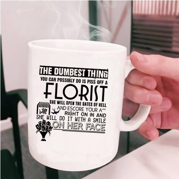 Cute Gift For Florist Coffee Mug, Florist Cup