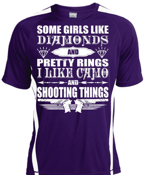 I Like Camo And Shooting Things T Shirt, Girls Like Diamonds T Shirt, Cool Shirt