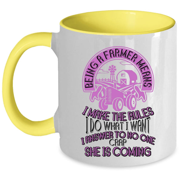 Best Farmer Ever Coffee Mug, Being A Farmer Accent Mug
