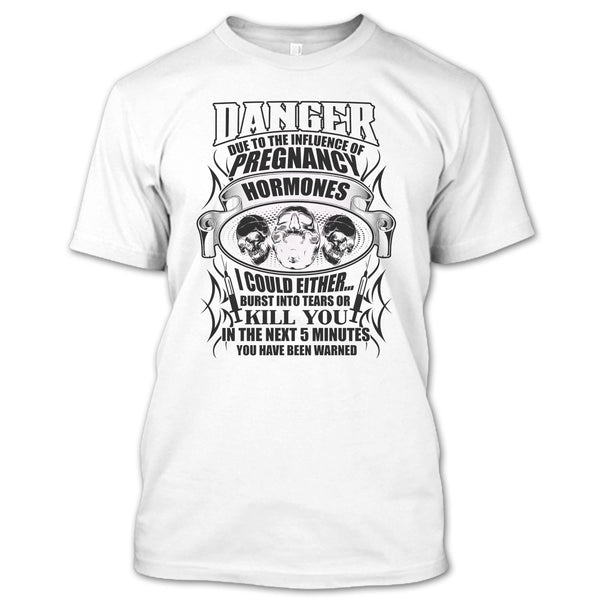 A black t-shirt with the shopify logo