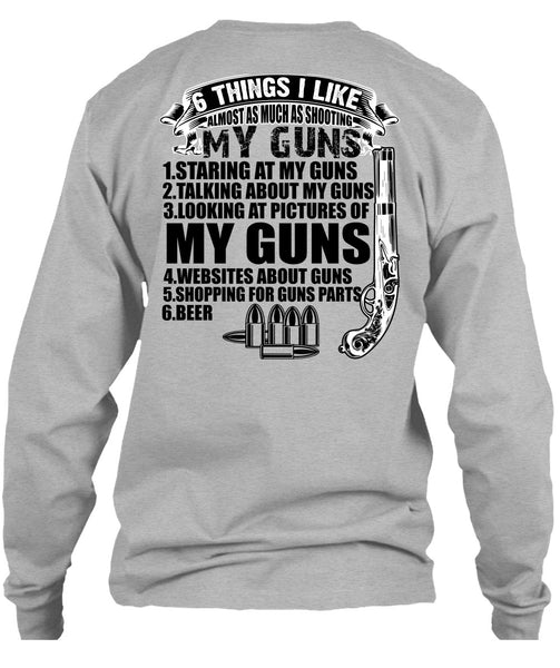 Shooting My Guns T Shirt, I Love Veteran T Shirt
