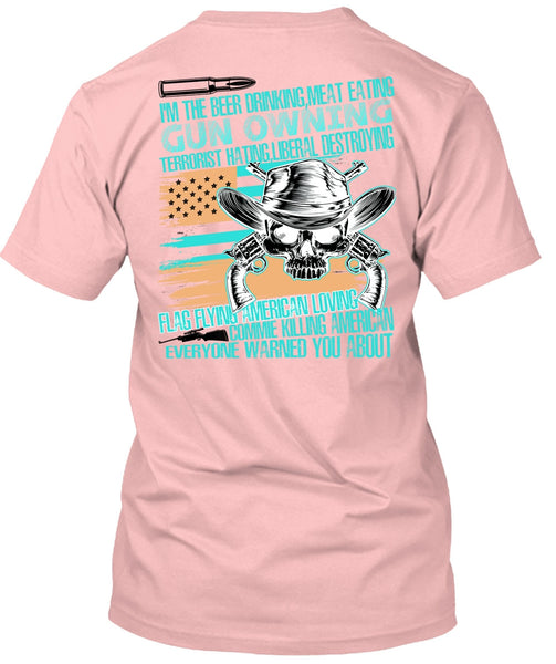Meat Eating Gun Owning T Shirt, I Love Veteran T Shirt