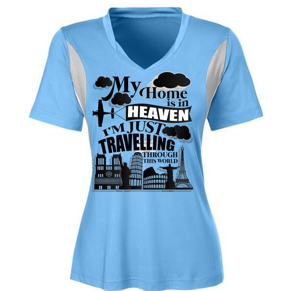 My Home Is In Heaven T Shirt, I'm Just Travelling T Shirt