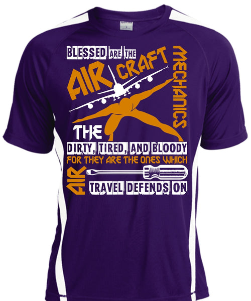 Blessed Are The Aircraft Mechanics T Shirt, Dirty Tired And Bloody T Shirt, Cool Shirt