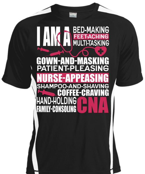 A black t-shirt with the shopify logo