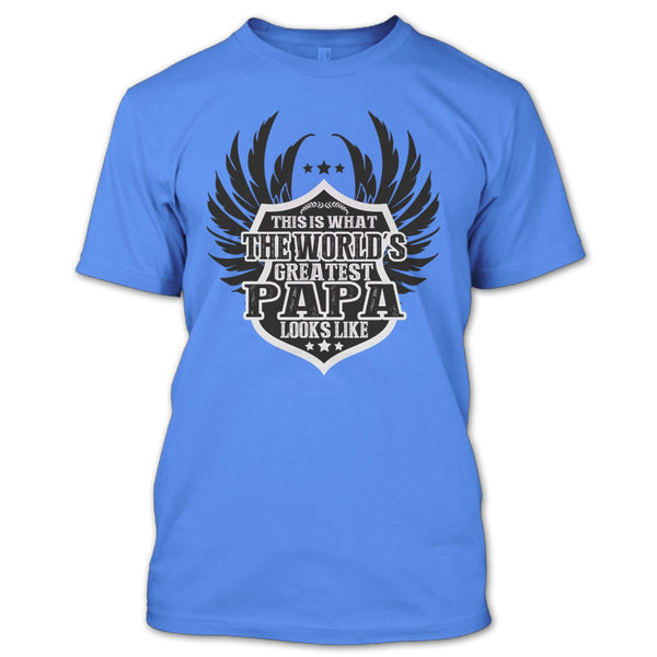 The World's Greatest Papa T Shirt, Coolest Papa Ever T Shirt