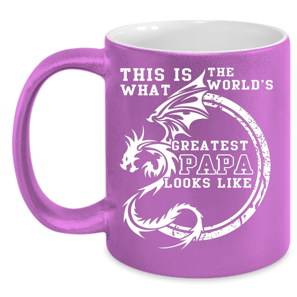 What The World's Greatest Papa Looks Like Coffee Mug, Cool Papa Coffee Cup