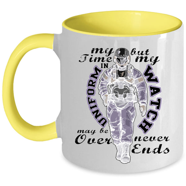 Cool Gift For Veteran Coffee Mug, My Time In Uniform  Accent Mug