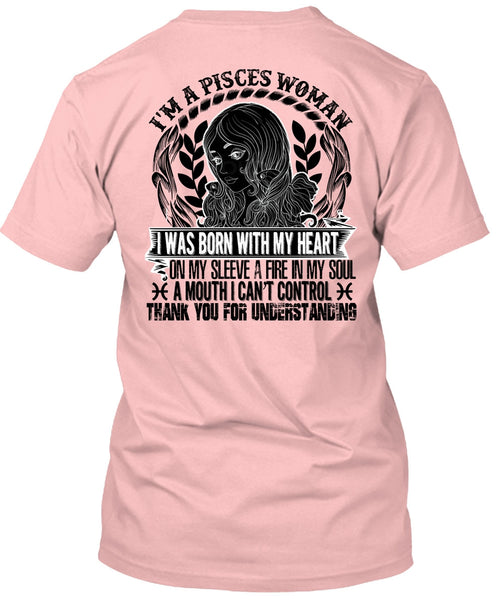 I'm A Pisces Woman T Shirt, I Love Pisces T Shirt