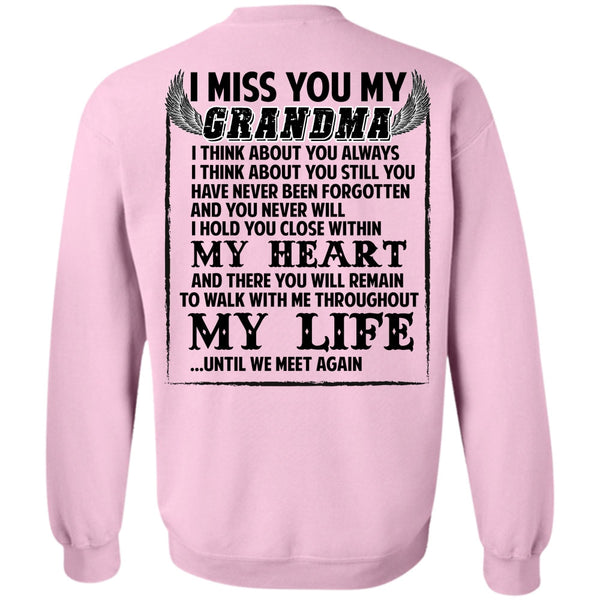 I Love Nana T Shirt, I Miss You My Grandma Sweatshirt