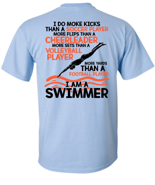 I Am A Swimmer T Shirt, I Love Swimming T Shirt