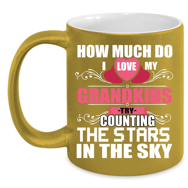 I Love My Grandkids Coffee Mug, Counting The Stars In The Sky Coffee Cup