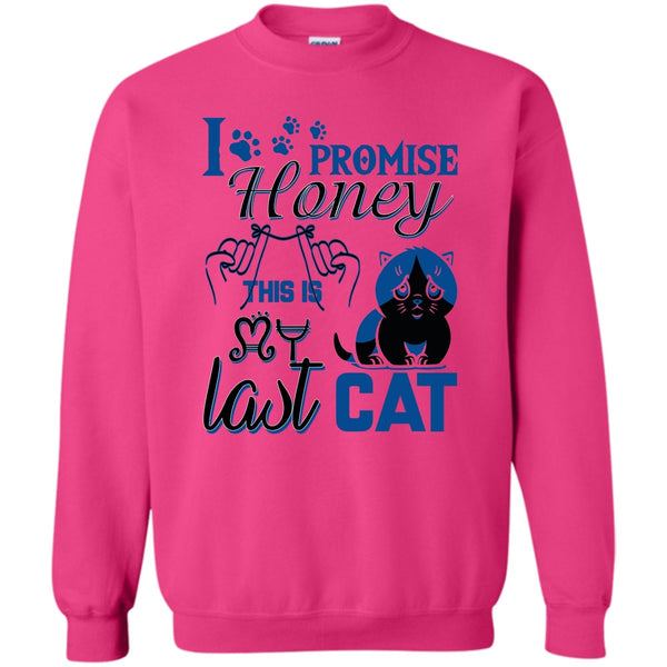 Coolest Cat Lover T Shirt, I Promise Honey Sweatshirt
