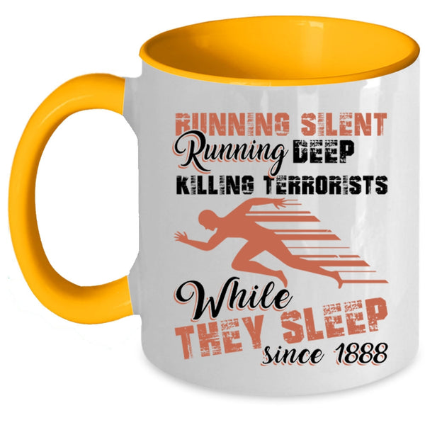 Running Deep Coffee Mug, Running Silent Accent Mug