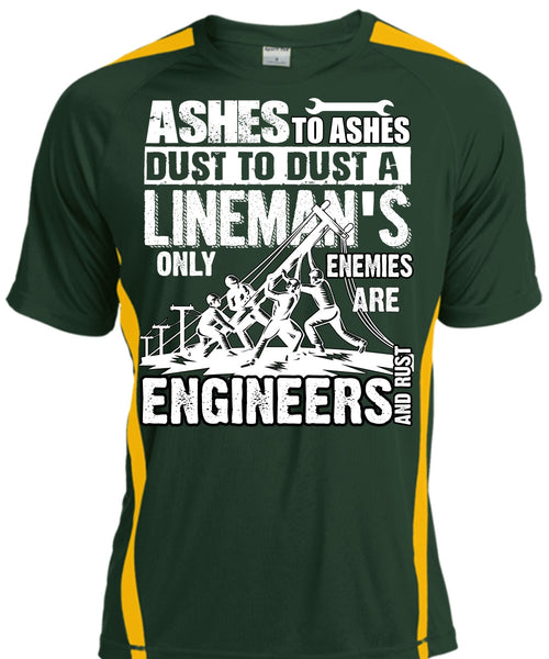 Lineman's Only Enemies T Shirt, Engineers And Rust T Shirt, Cool Shirt
