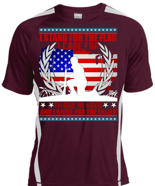 I Stand For The Flag T Shirt, I Kneel For The Fallen T Shirt, Cool Shirt