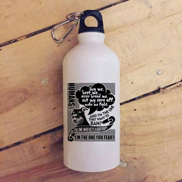 Humans Buy Me Beat Me 20 oz Stainless Steel Bottle,Cute Dog Lovers Outdoor Sports Water Bottle