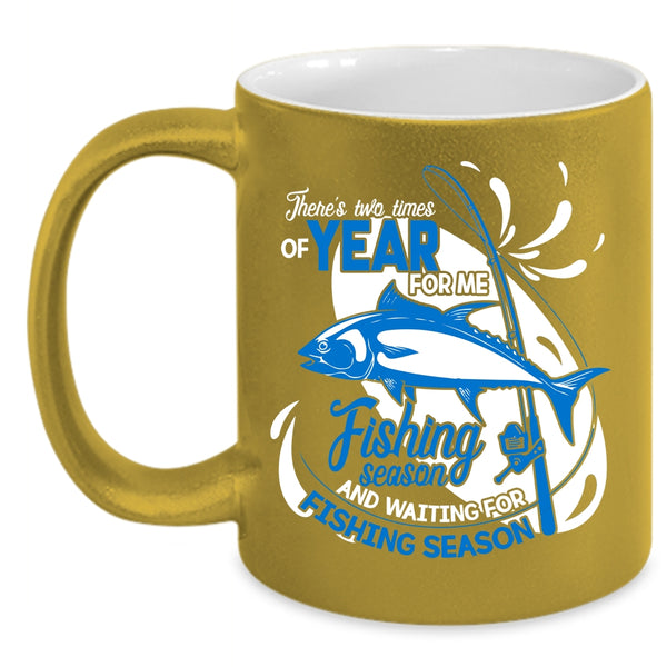 Fishing Season Coffee Mug, Waiting For Fishing Season Coffee Cup