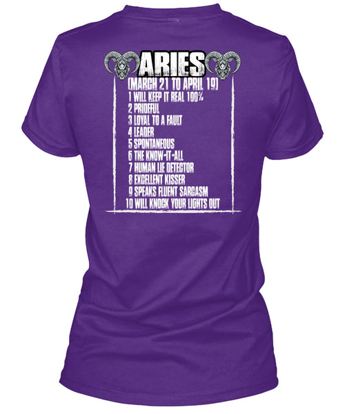 Aries Will Knock Your Lights Out T Shirt, Being An Aries T Shirt