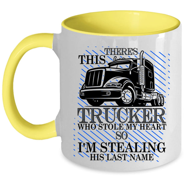 I'm Stealing His Last Name Coffee Mug, This Strucker Stole My Heart Accent Mug