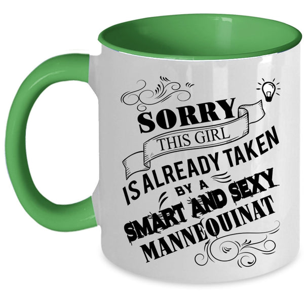 Cute Love Coffee Mug, This Girl Is Already Taken By A Mannequinat Accent Mug