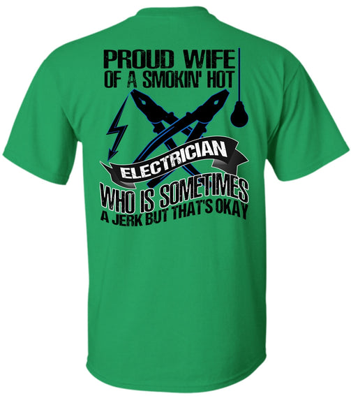 Proud Wife T Shirt, I Love Electrician T Shirt