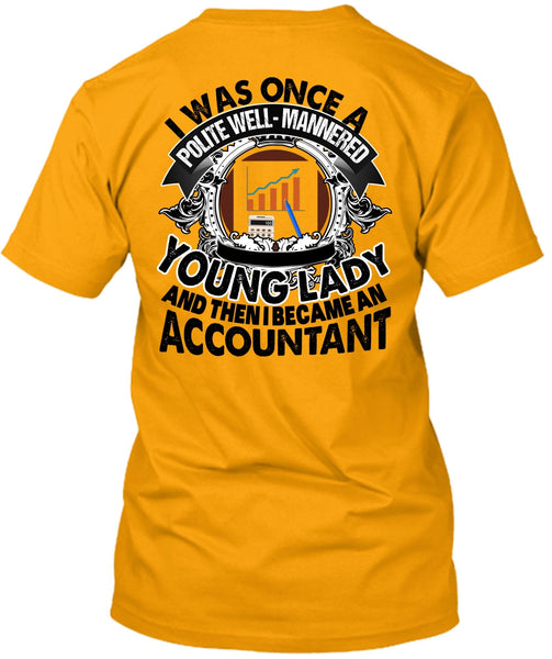 I Became An Accountant T Shirt, I Love Accountant T Shirt