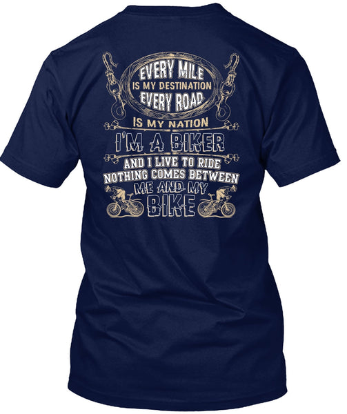 Me And My Bike T Shirt, I'm A Biker T Shirt