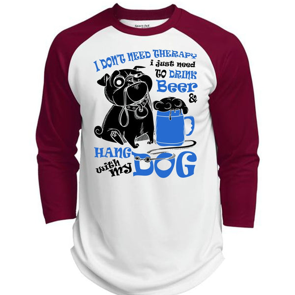 Hang With My Dog T Shirt, I Love My Dog T Shirt, Awesome T-Shirts  (Polyester Game Baseball Jersey)
