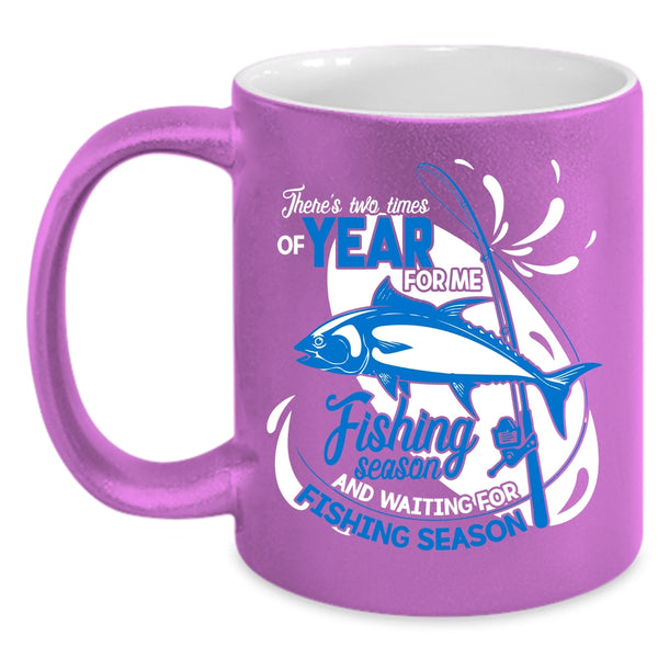 Fishing Season Coffee Mug, Waiting For Fishing Season Coffee Cup