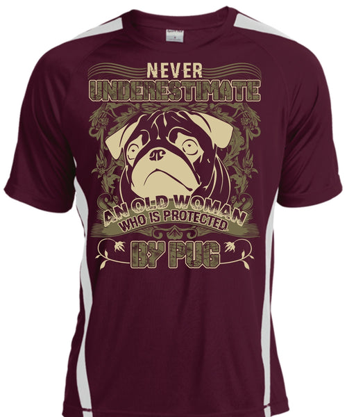 Old Woman Who Is Protected By Pug T Shirt, My Favorite T Shirt, Cool Shirt