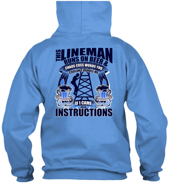 This Lineman Runs On Beer T Shirt, I Love Lineman T Shirt