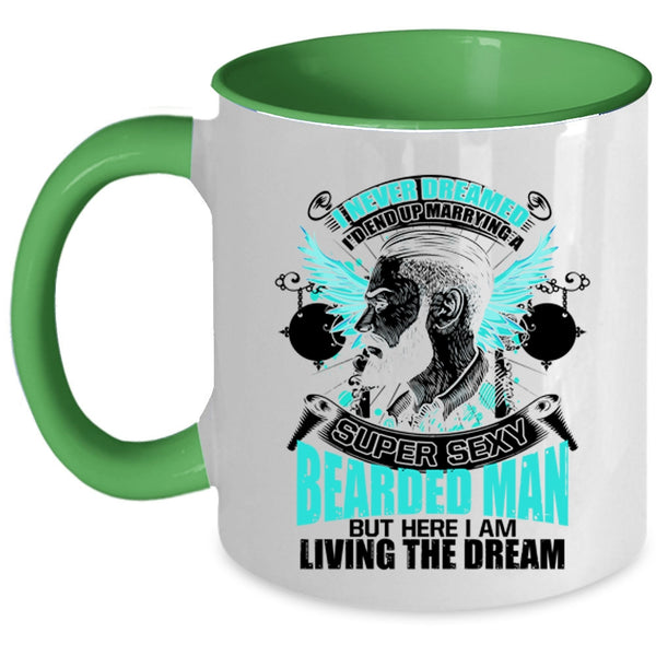 Bearded Man's Wife Coffee Mug, I'd End up Marrying A Bearded Man Accent Mug