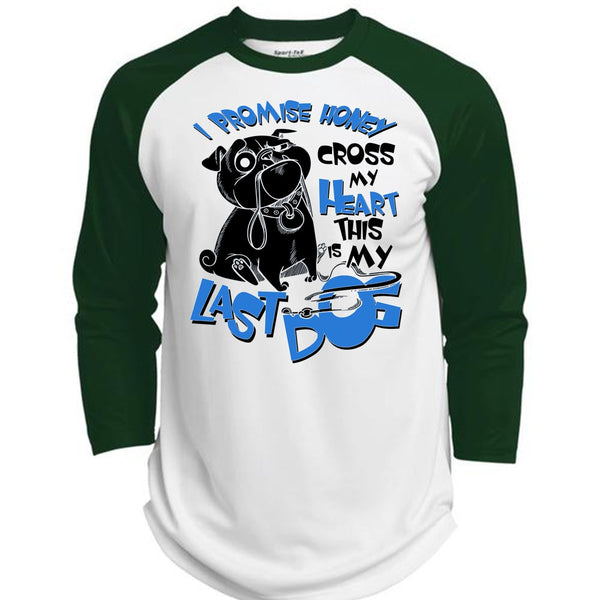 I Promise Honey Cross My Heart T Shirt, I Love My Dog T Shirt, Awesome T-Shirts  (Polyester Game Baseball Jersey)